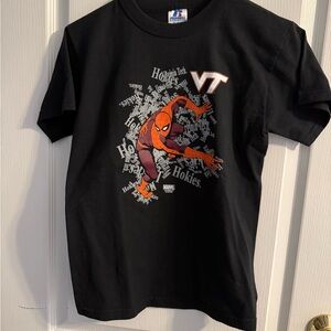 Russell Athletic Black Spider-Man Kids T-Shirt